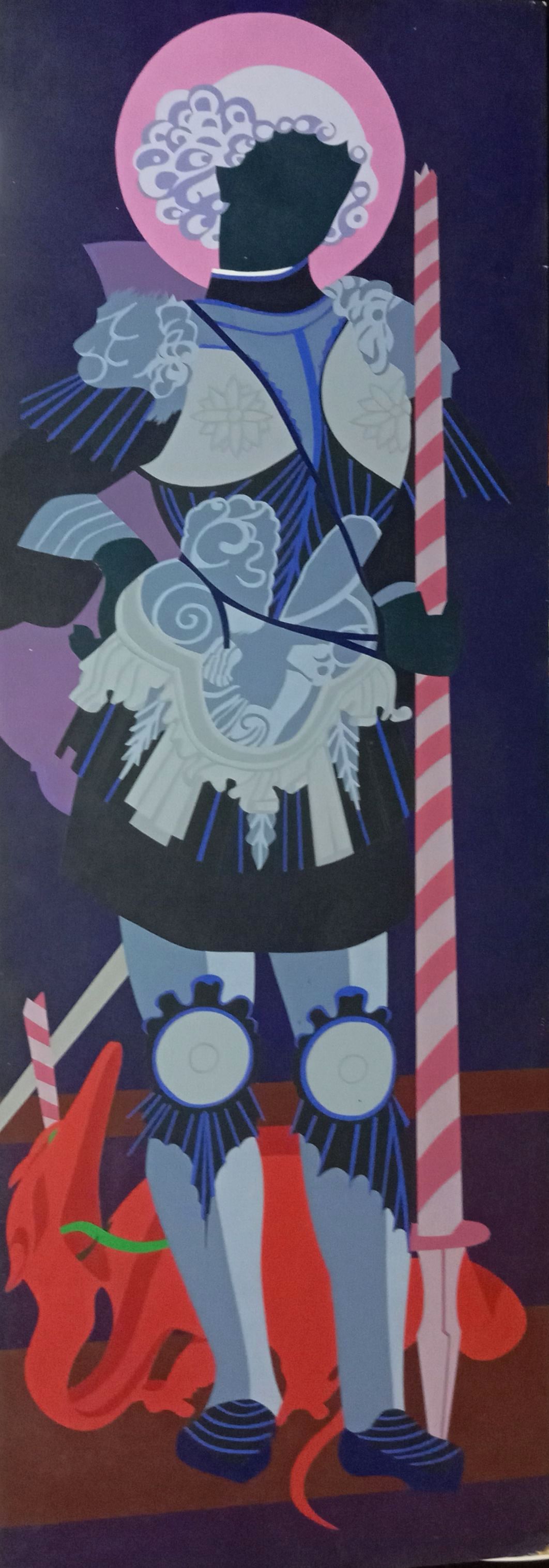 1993 San Jorge 97x34 Acrílico sobre dm